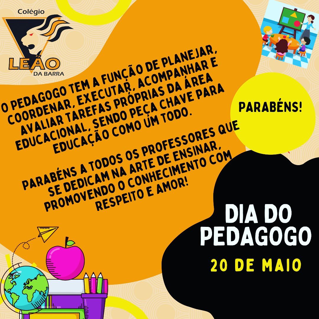 Dia do Pedagogo - 20 de Maio