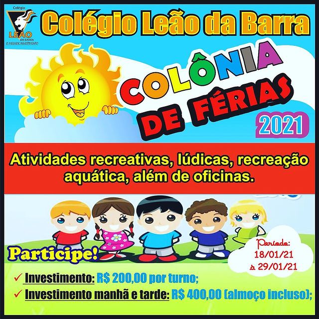 Colônia de Férias 2021