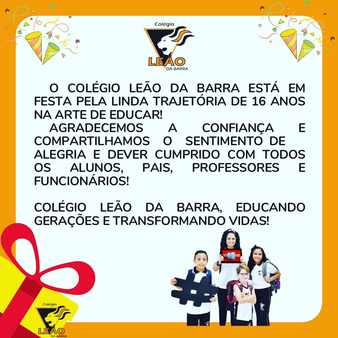 16 Anos na Arte de Educar