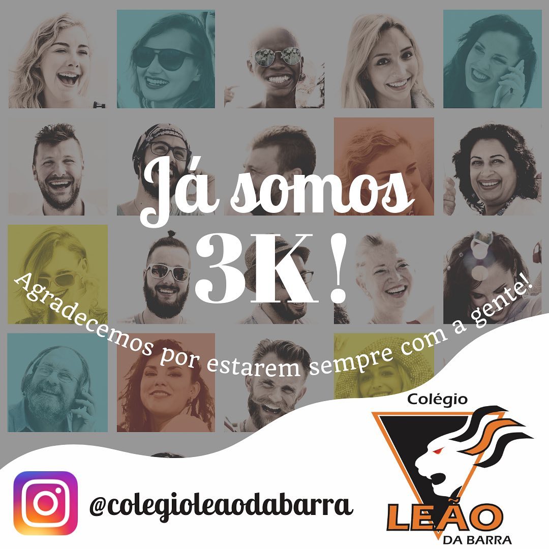 AGORA SOMOS 3K no Instagram!!!