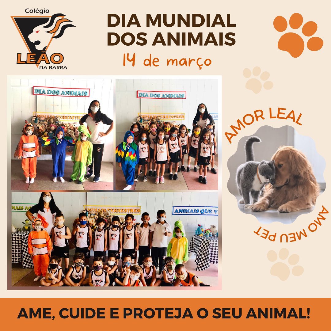 Dia Nacional dos Animais - 14 de Março