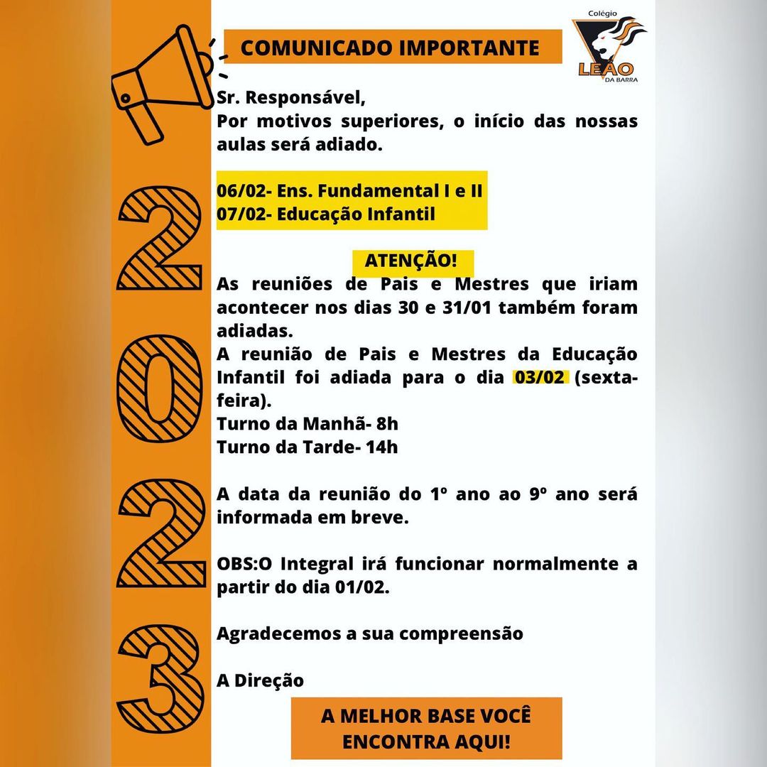 Comunicado Importante