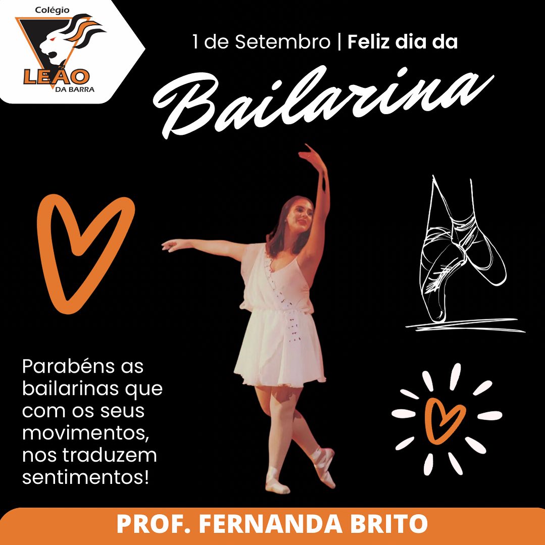 Dia da Bailarina - 1 de Setembro