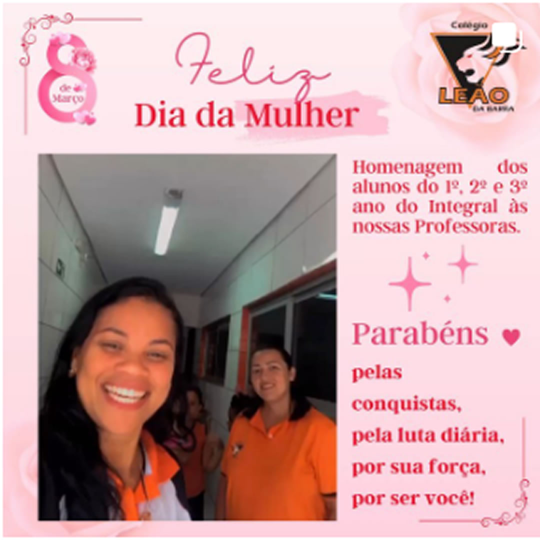 Feliz Dia da Mulher
