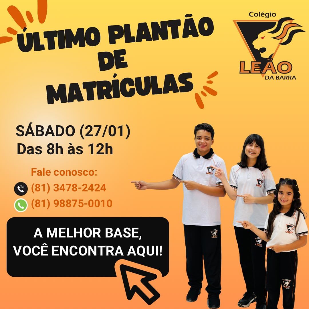 Último Plantão de Matrículas