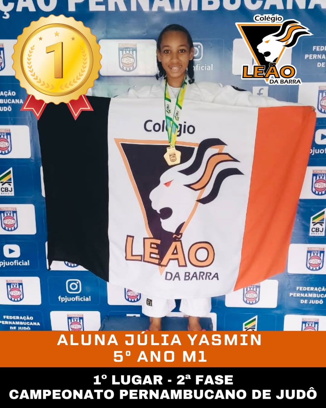 Júlia Yasmin - Campeã de Judô