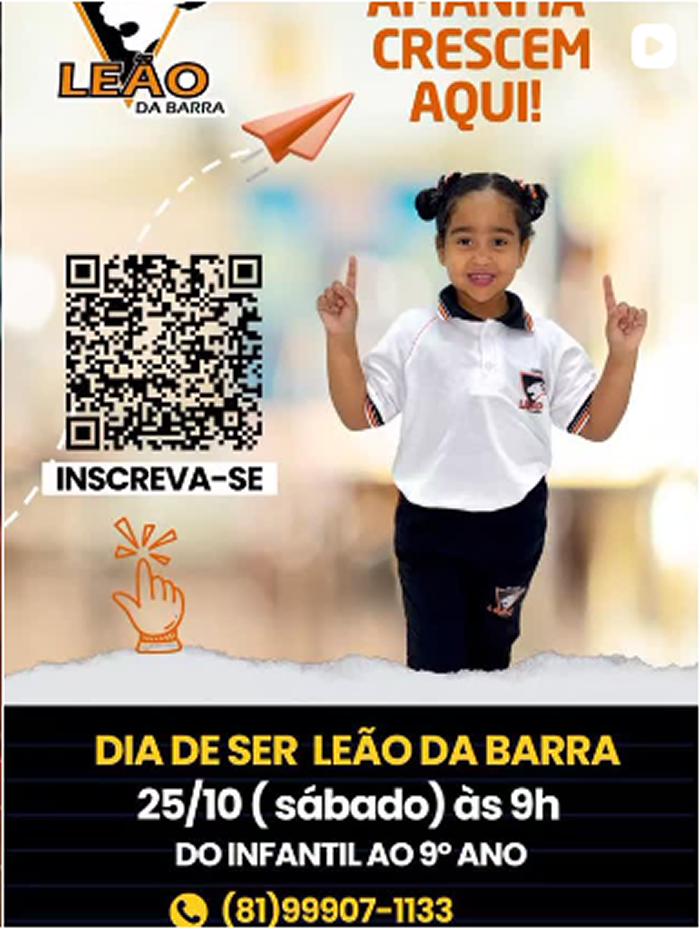 Dia de Ser Leão da Barra: Sua chance de vivenciar nosso colégio!