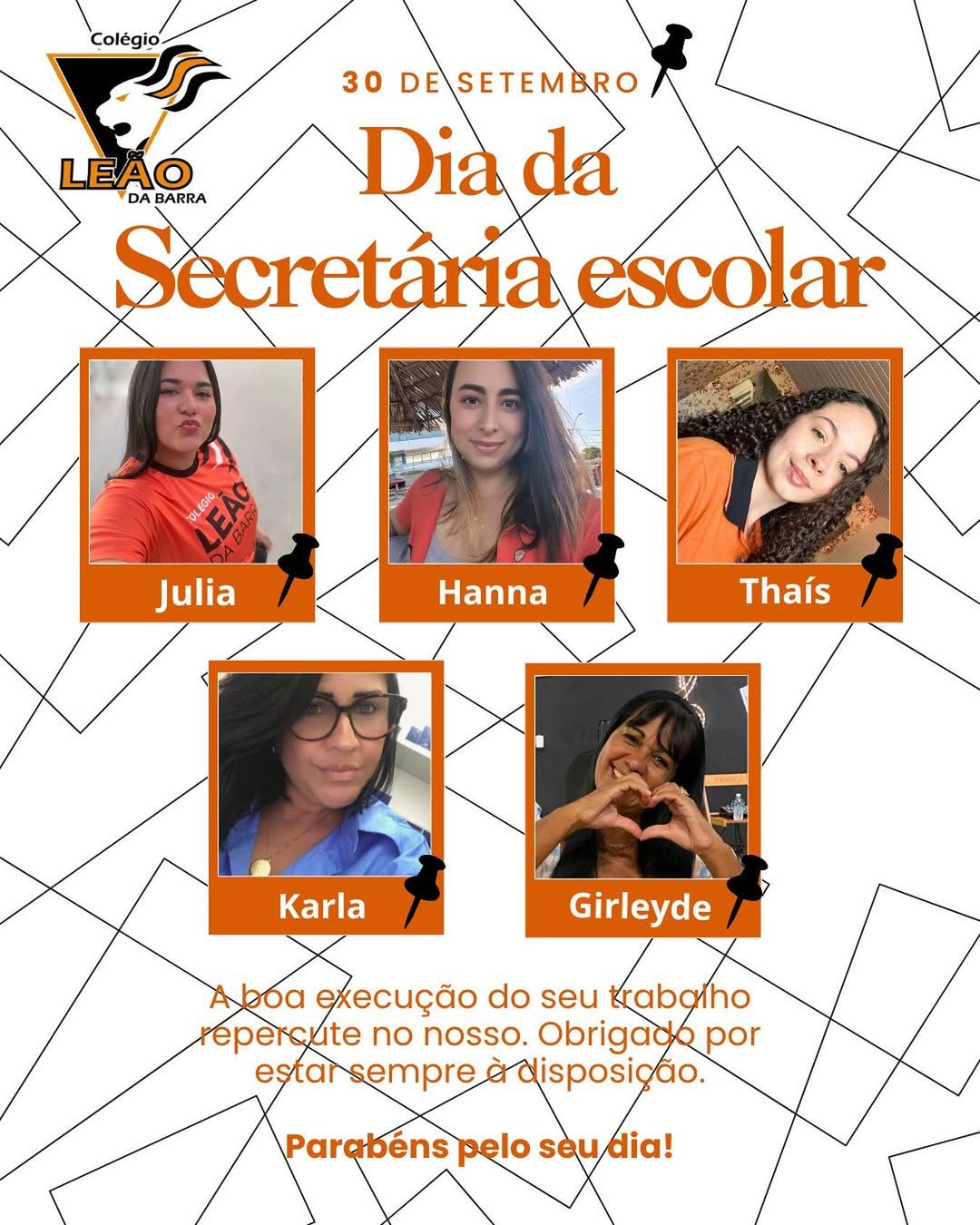 Feliz Dia da Secretária Escolar!