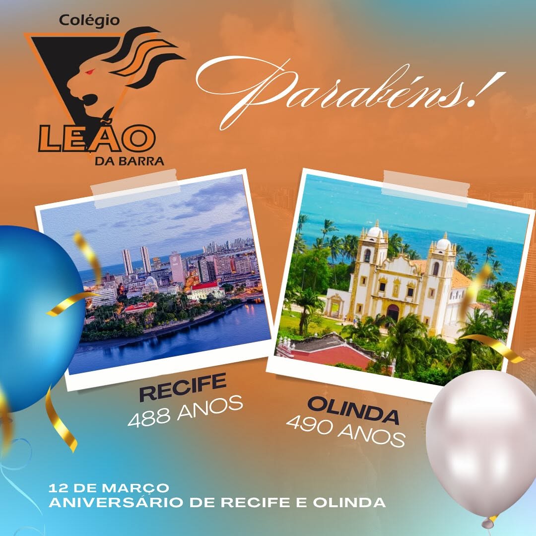 12 de Março - Aniversário de Recife e Olinda