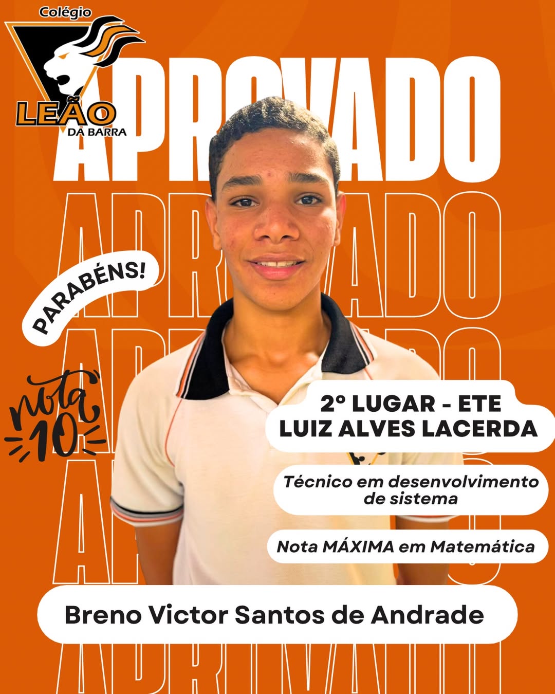 Parabéns, Breno!