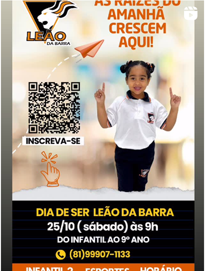 Dia de Ser Leão da Barra: Sua chance de vivenciar nosso colégio! 