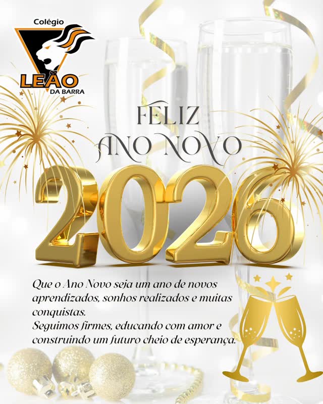 Feliz Ano Novo, Família Leão da Barra!