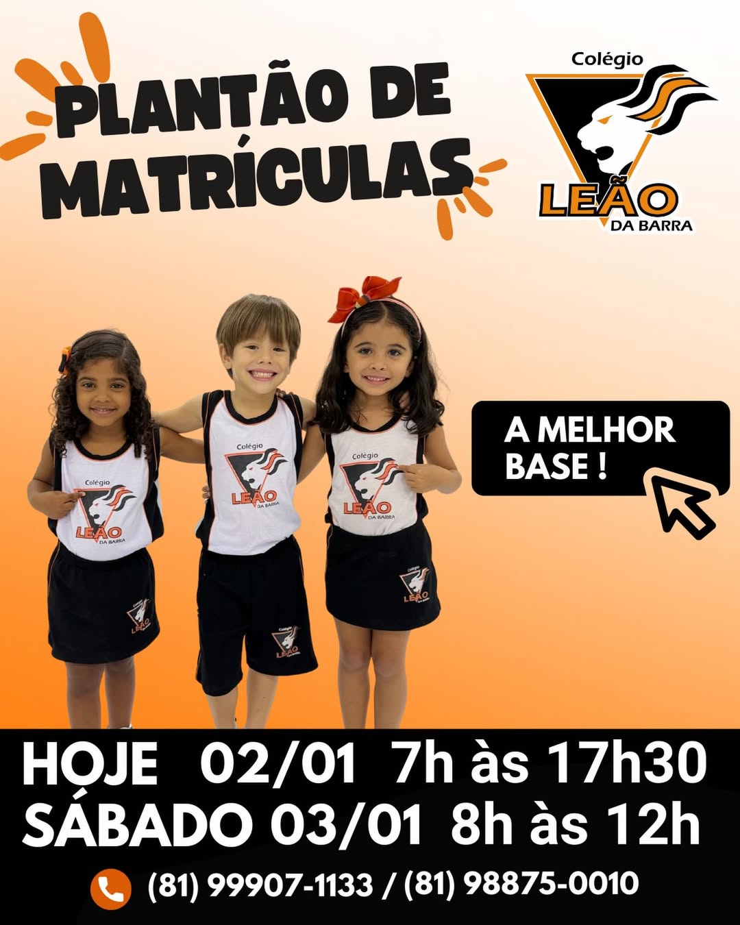 Plantão de Matrículas 