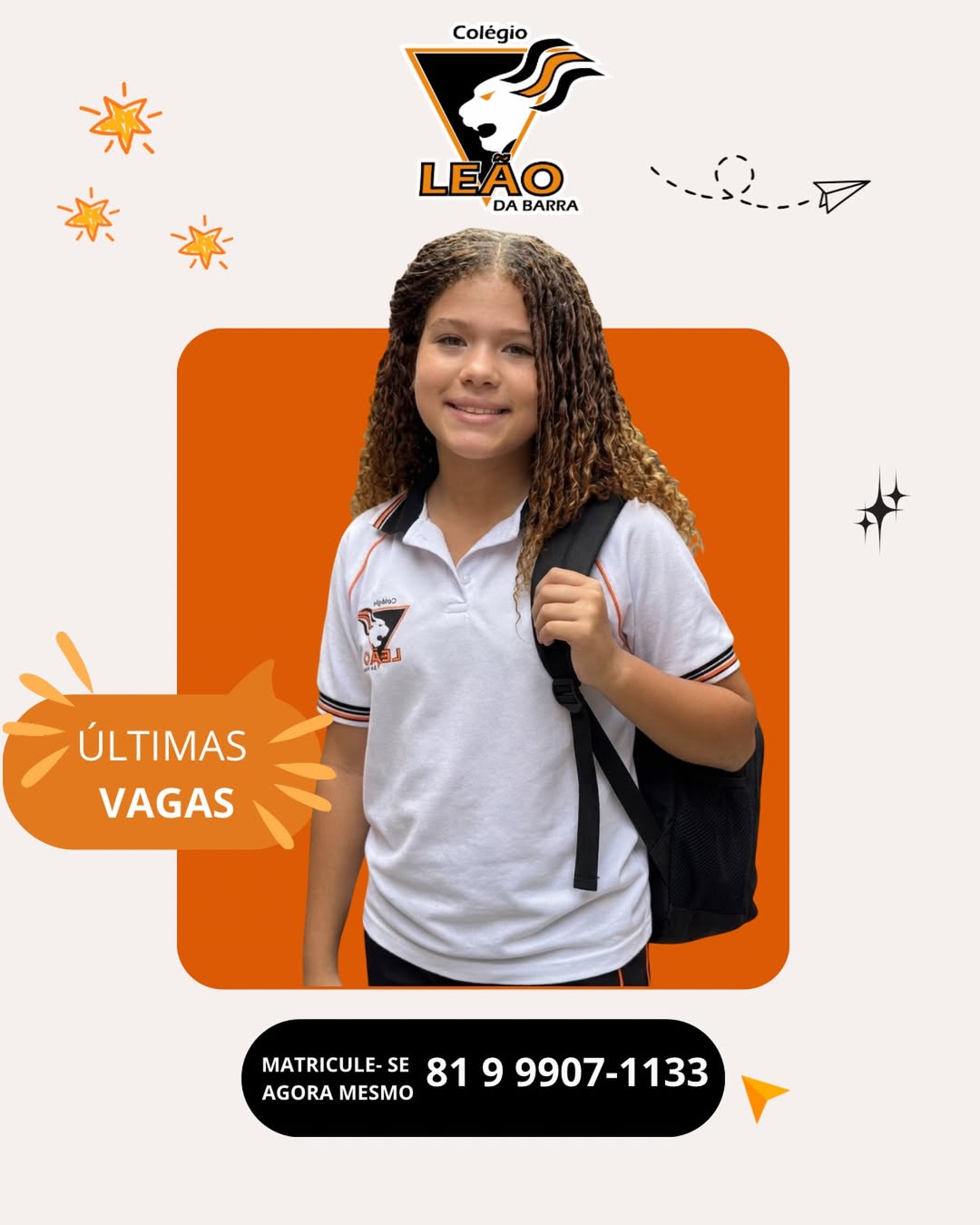 Últimas Vagas para Matrículas