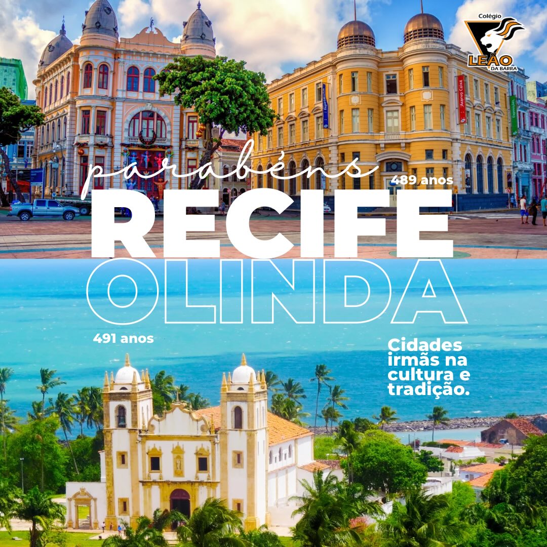 Parabéns, Recife e Olinda!